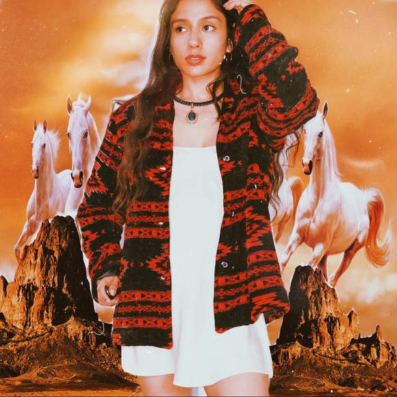 Deadstock Vintage Cold Water Creek Cardigan Coat Sweater jacket Womens Large - Picture 6 of 9